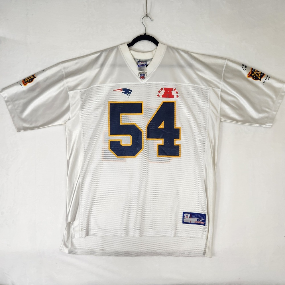 Reebok Tedy Bruschi New England Patriots Super Bowl XXXVIII Jersey White 2XL